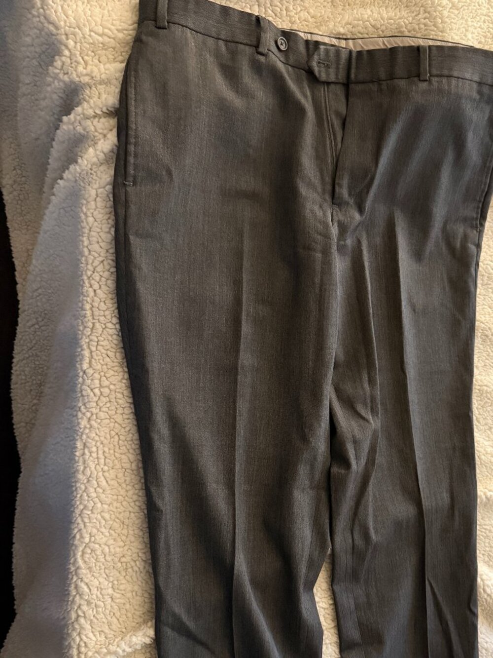 Brooks Brothers Madison Fit Dress Pants — Charcoal Gray — 38x30